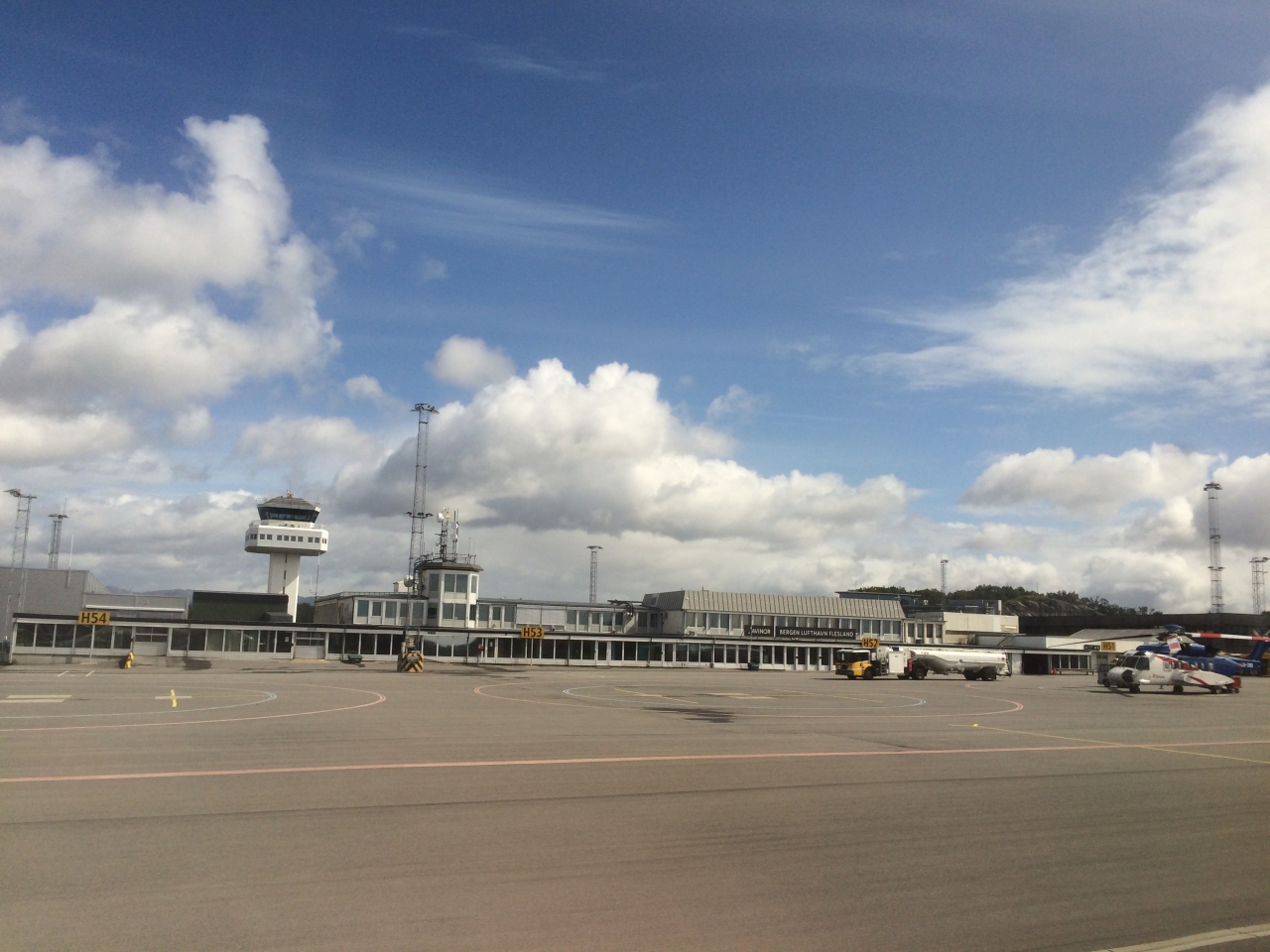 Landing at Bergen Flesland Airport