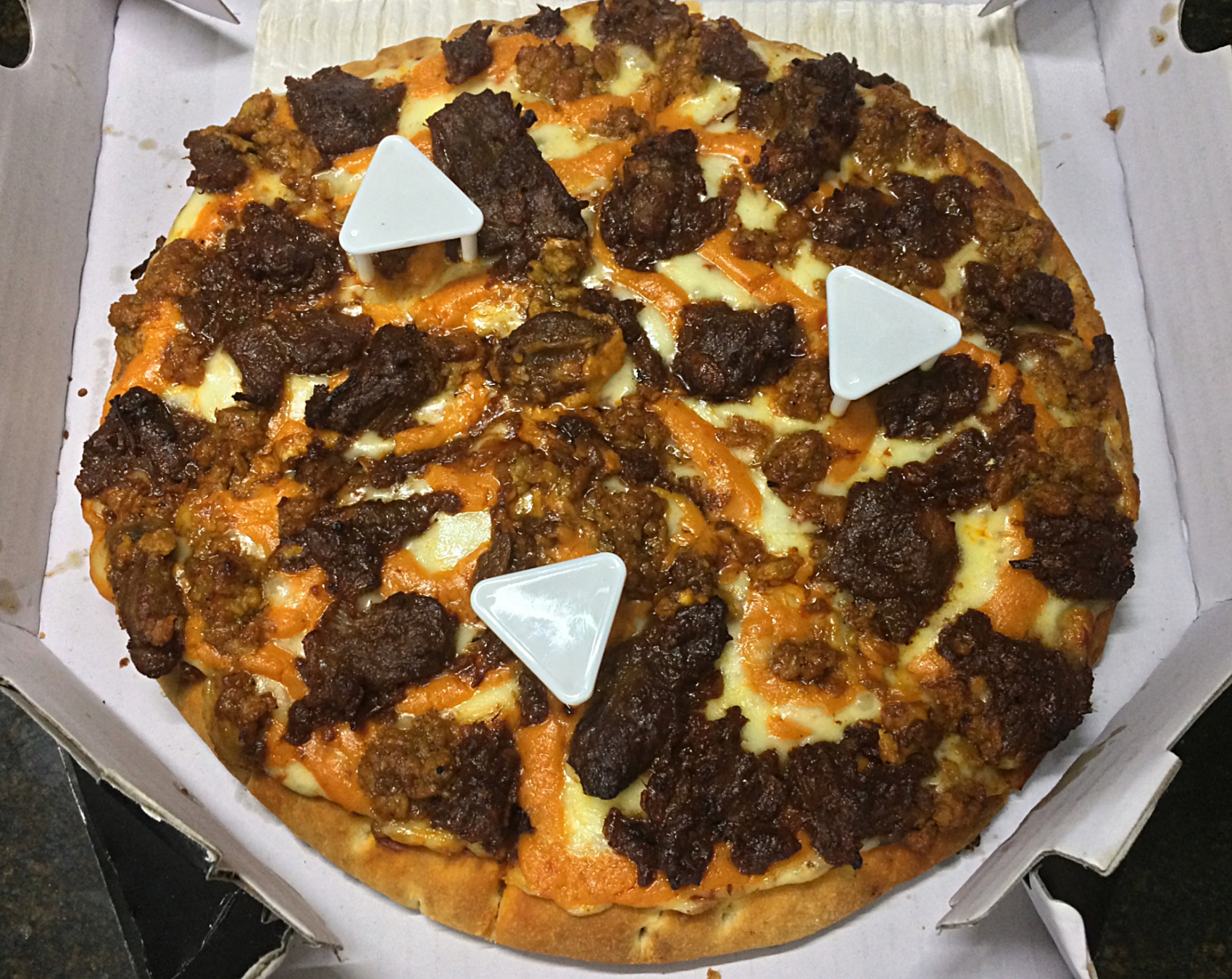 OvenStory Chipotle Mutton Overload Pizza