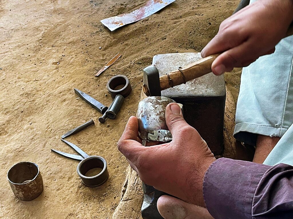 Nirona Copper bell art making